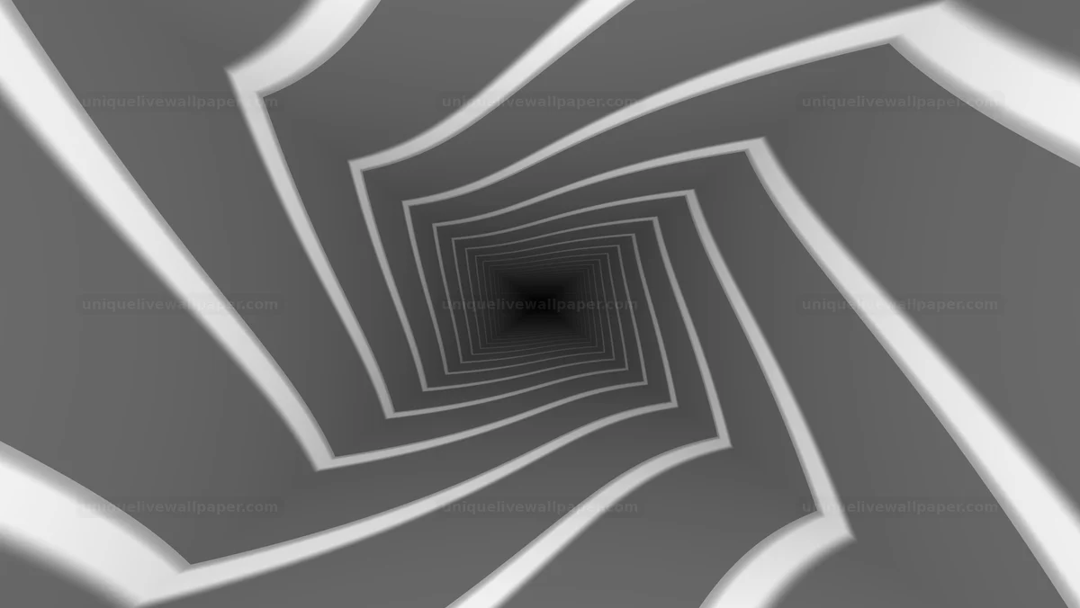 Black and White Retro Tunnel Background Seamless Loop