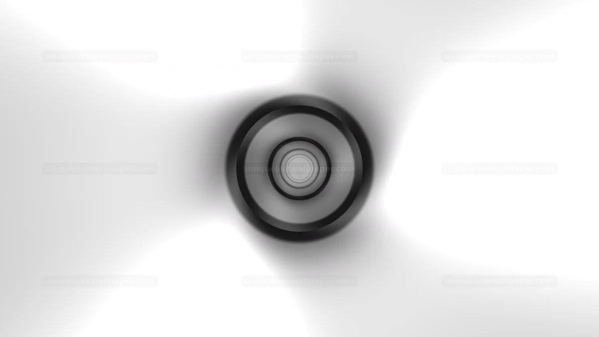 Monochrome Concentric Ring Tunnel Seamless Loop