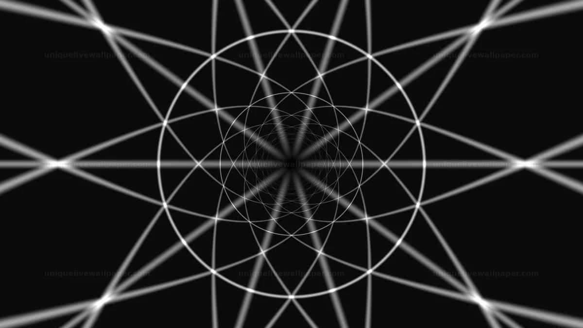 Black and White Depth Tunnel Background Seamless Loop