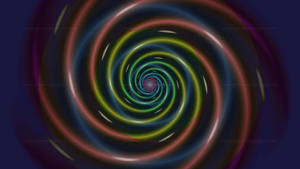 Luminous Spiral Vortex Seamless Loop