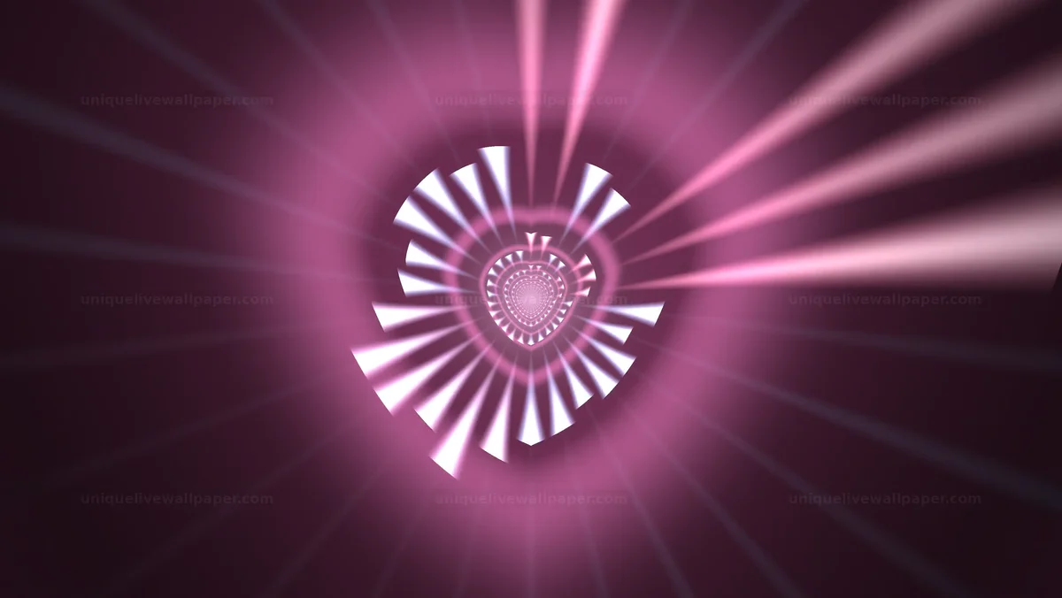 Heart Tunnel With Flowing Liquid Contours — Heart tunnel with liquid c