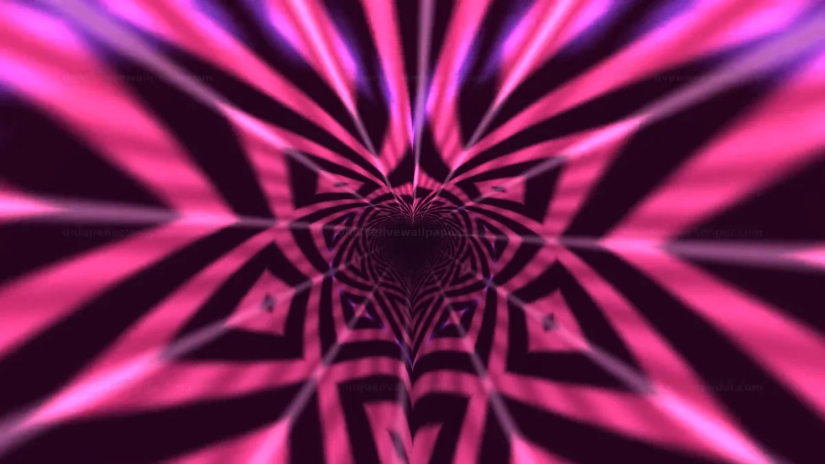 Watermarked thumbnail for Neon Heart Tunnel with Pulsing Rings Seamless Loop