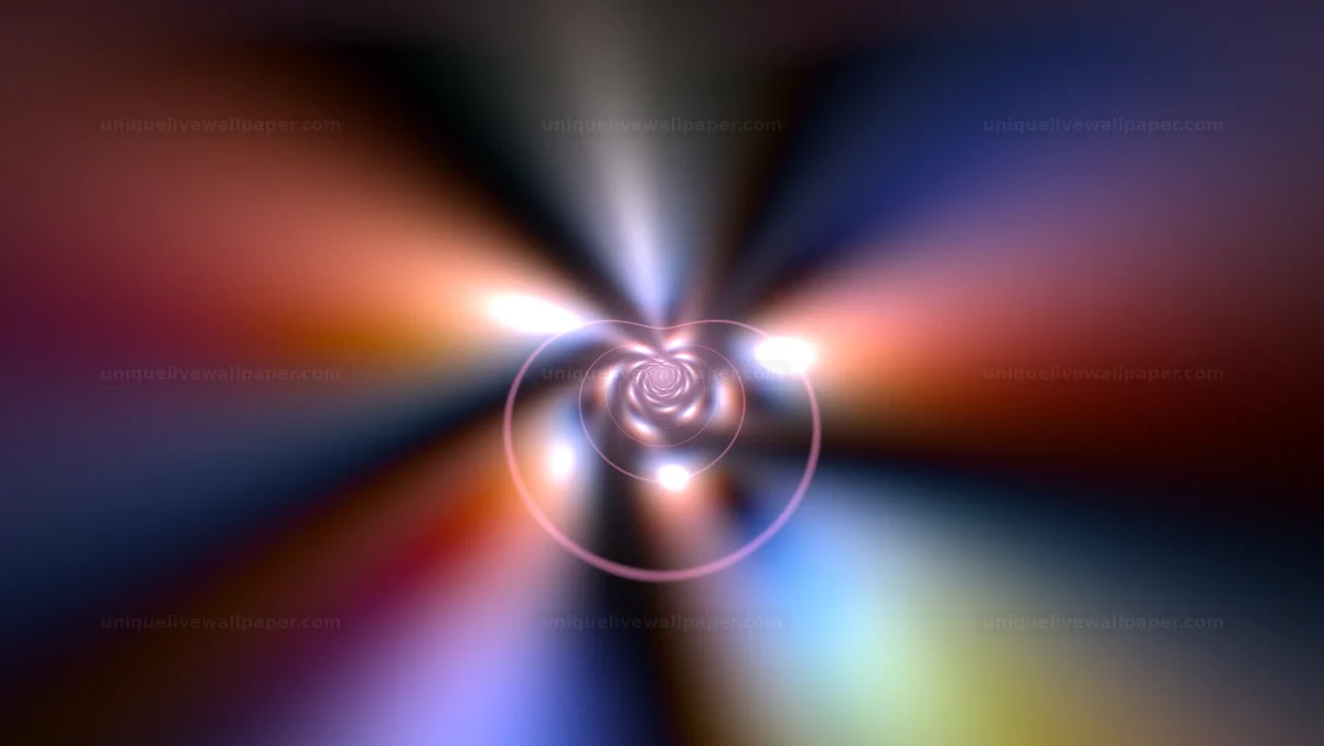 Heart Tunnel with Flowing Liquid Contours Seamless Loop