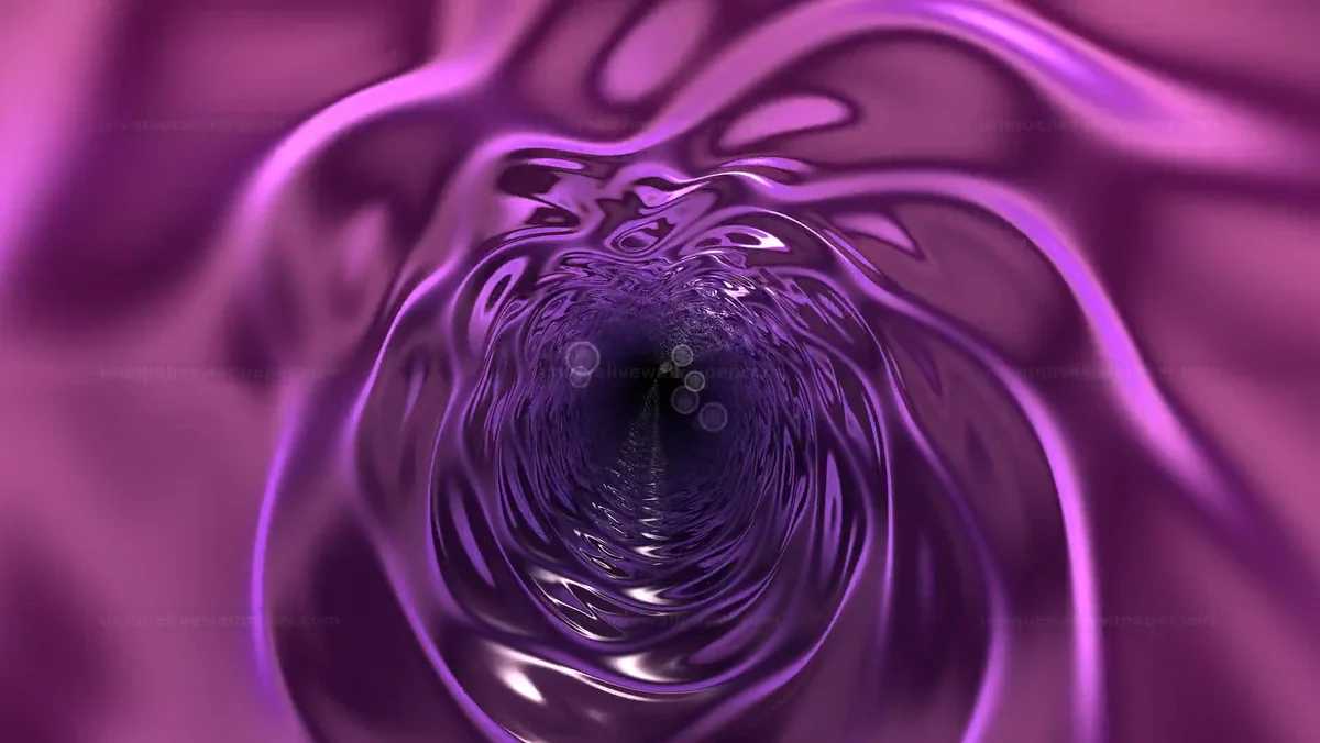 Purple Liquid Vortex Tunnel Seamless Loop