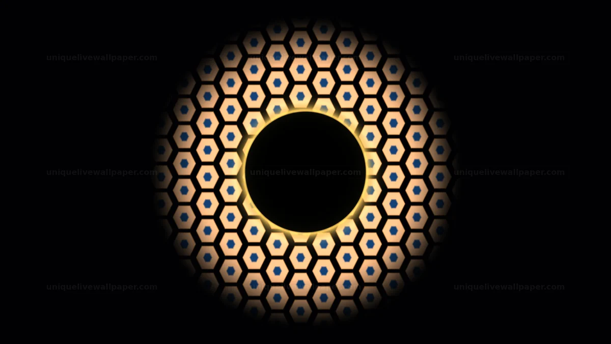 Solar Eclipse Energy Pulse Overlay Seamless Loop