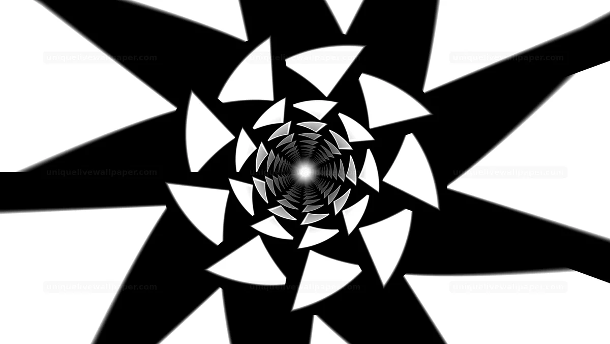 Grayscale High Contrast Tunnel Background Seamless Loop