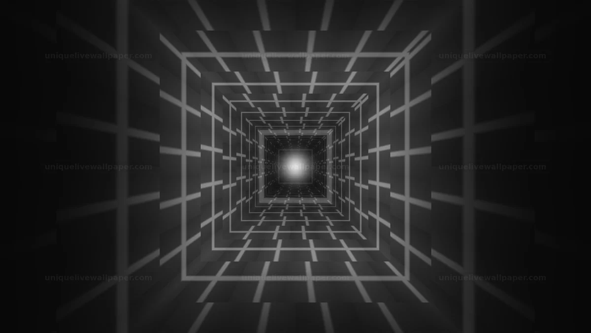 Black and White Abstract Passage Background Seamless Loop